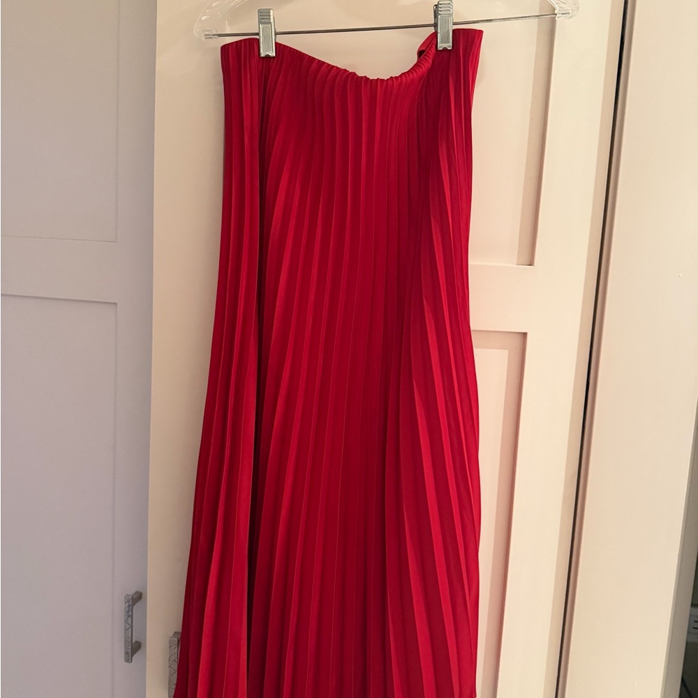 J. Crew Vibrant Red A-Line Skirt